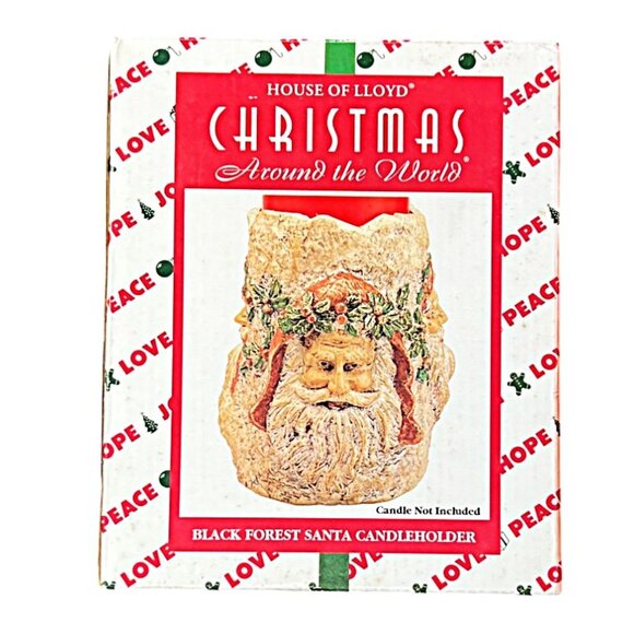 House of Lloyd Christmas Around the World Black Forest Santa Candleholder - Picture 2 of 9